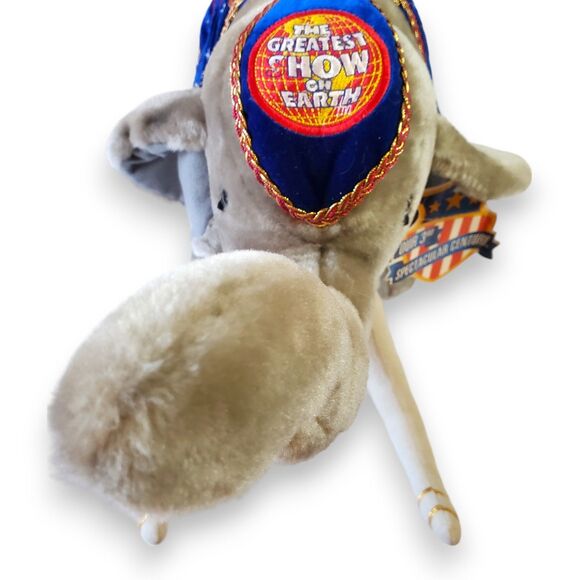 Vintage Y2K Ringling Bros King Tusk Elephant Plush 20" Fiesta 130th Circus - Picture 7 of 16